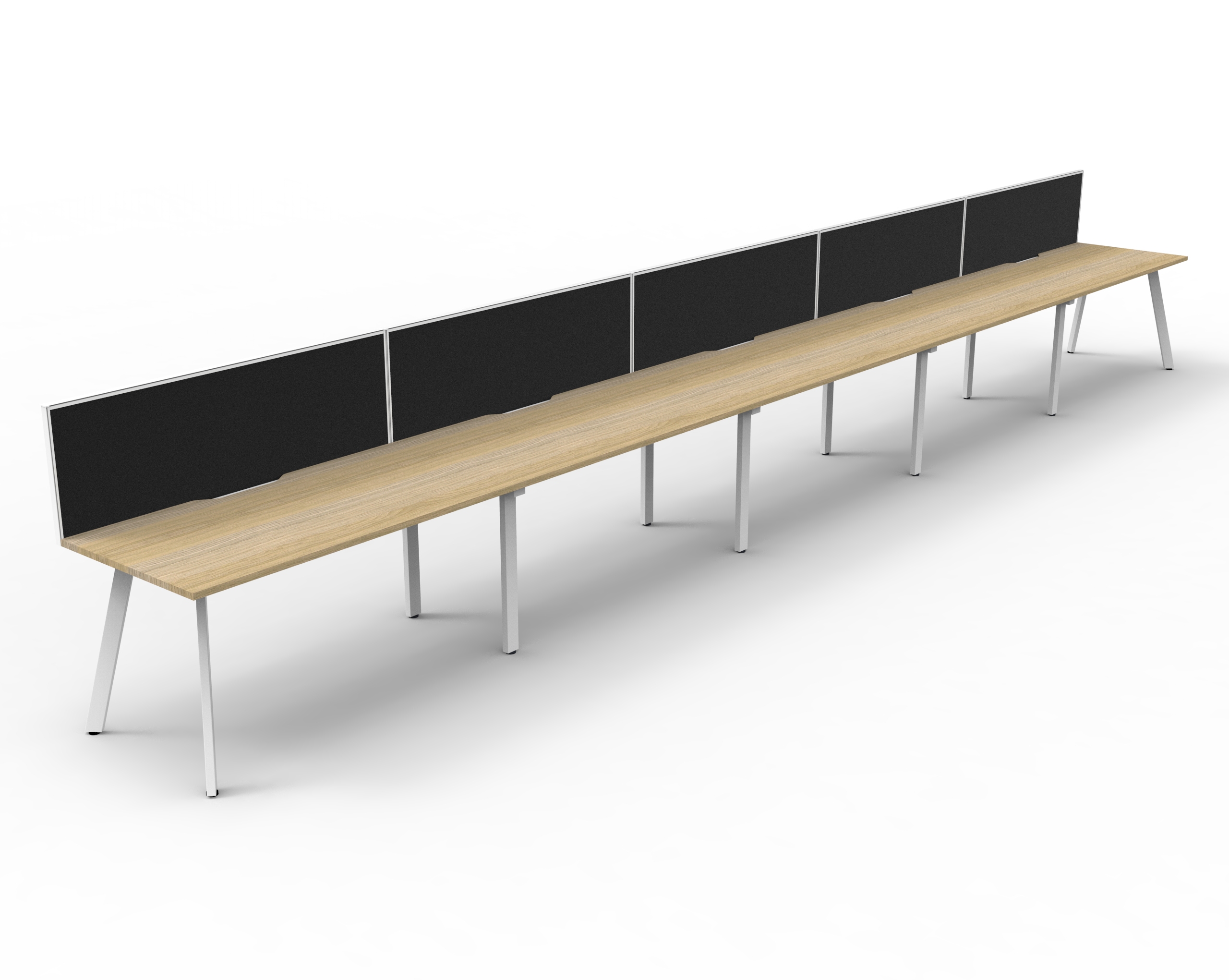 Eternity 5 Person Single Sided Workstations - With Screen